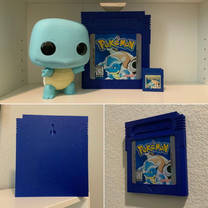 Oversized Pokemon Blue Wall Cartridge Decor