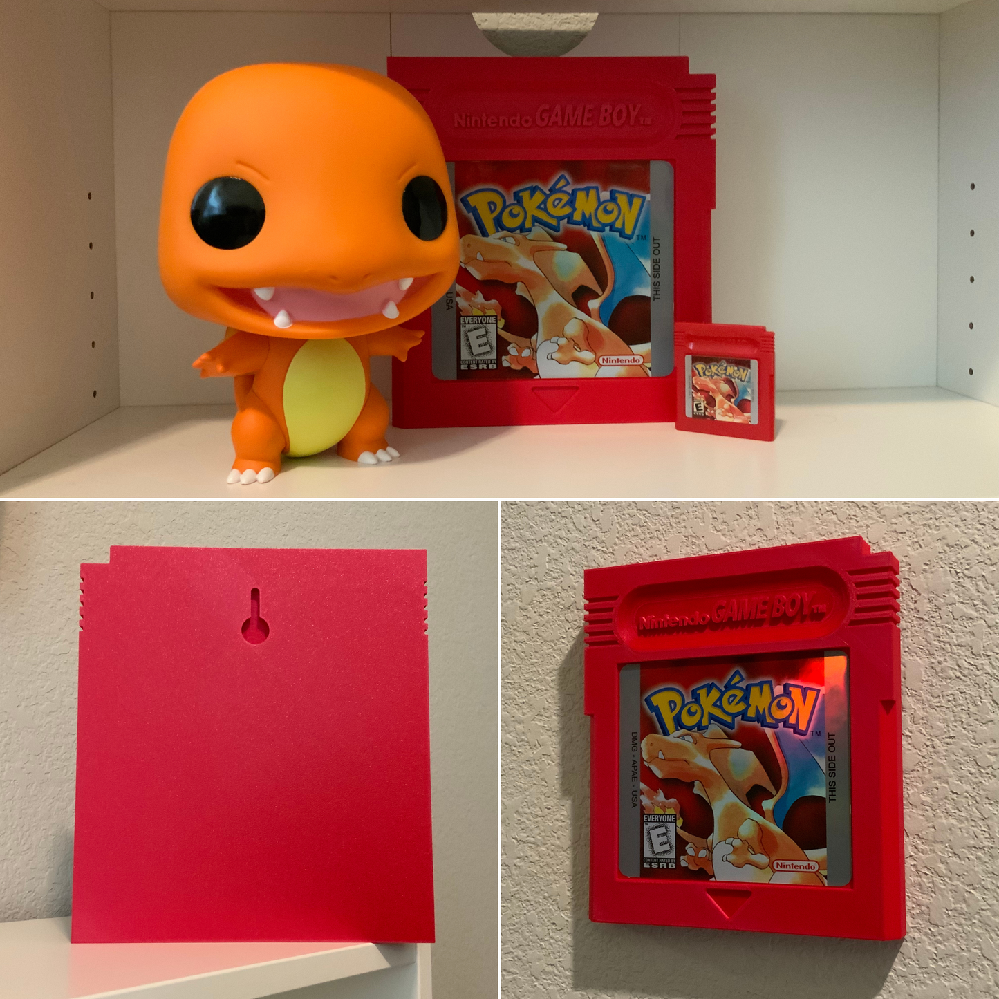 Oversized Pokemon Red Wall Cartridge Decor