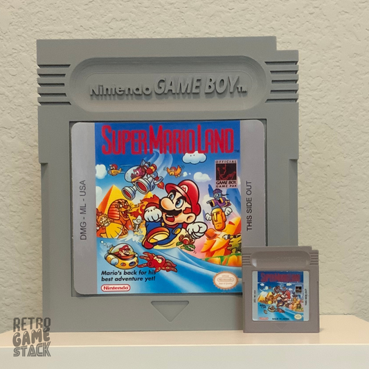 Oversized Super Mario Land Wall Cartridge Decor