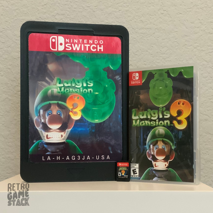 Oversized Luigi's Mansion 3 Switch Wall Cartridge Decor