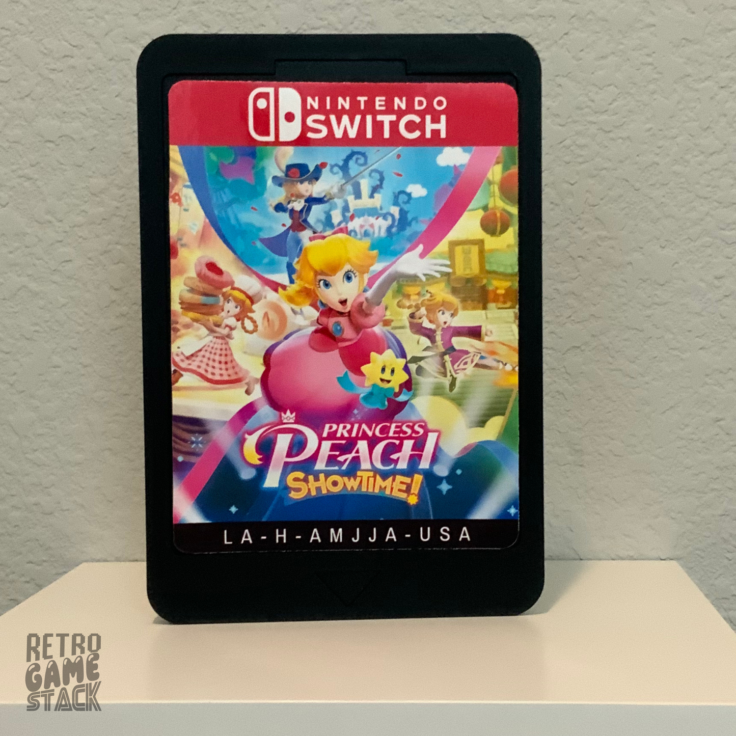 Oversized Princess Peach Showtime Switch Wall Cartridge Decor